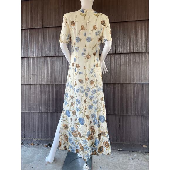 🔥Vintage Betty Barclay Made In German Floral Maxi Dress Cottagecore Romantic XS - Picture 3 of 15